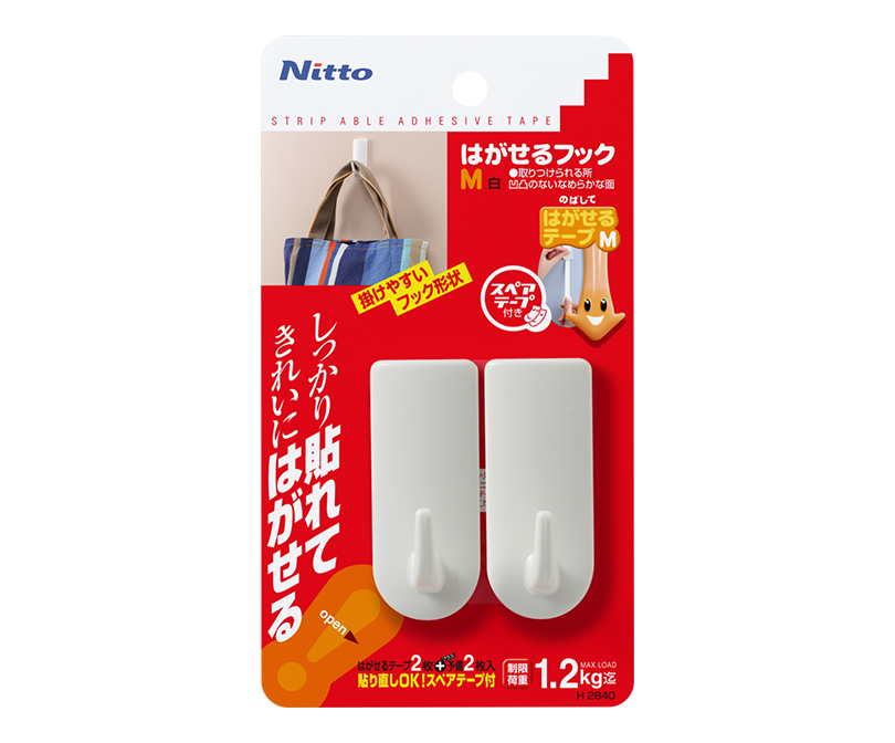 はがせるフックM 白