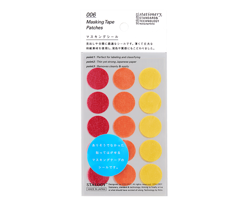 S2220 STALOGY Circular Masking Tape Patches
