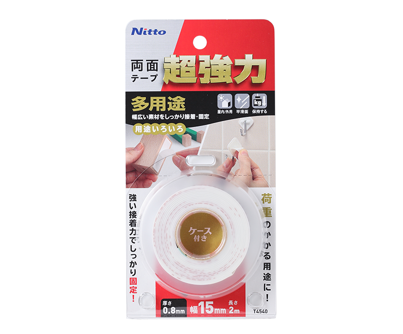 ニトムズ 超強力両面テープ No.501MN 塩化ビニル用 20mm×20m J0980 15巻入り - 3