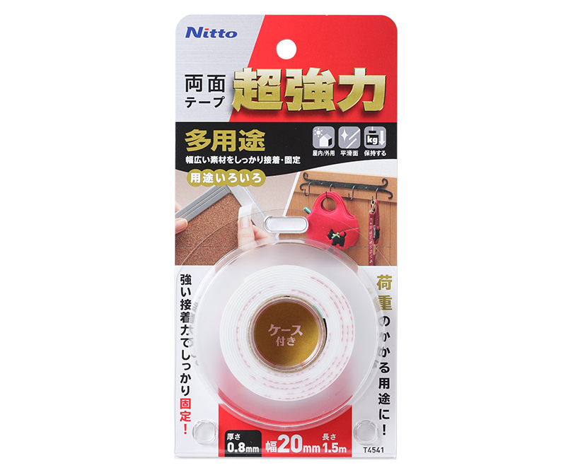 ニトムズ 超強力両面テープ No.501MN 塩化ビニル用 20mm×20m J0980 15巻入り - 1