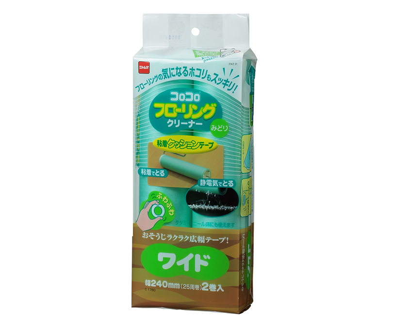 コロコロ フローリングクリーナー　ワイド　みどり