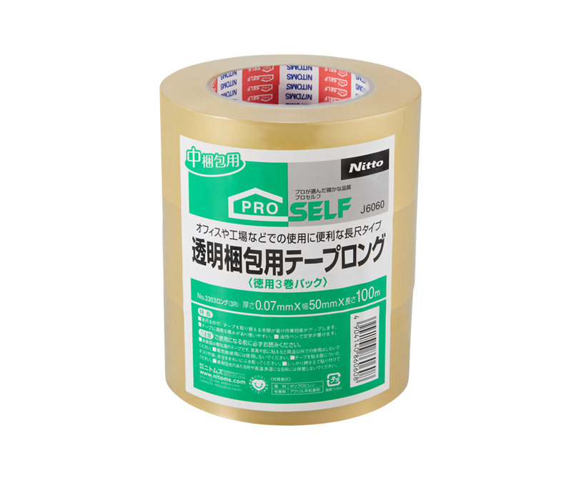 J6060　Transparent Adhesive Tape for Packaging / Bundling
