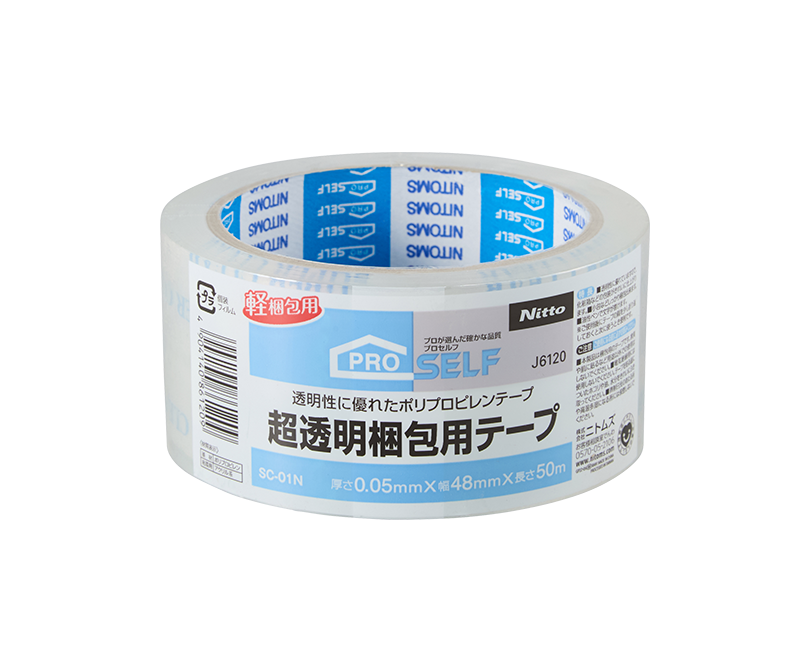 Ultra Transparent Adhesive Tape for Packing / Bundling SC-01