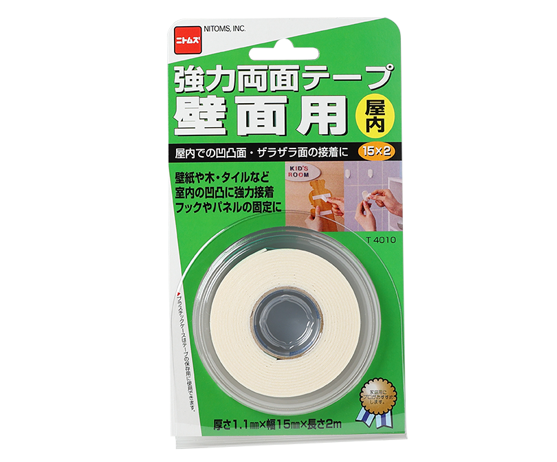 Strong Double-Sided Adhesive Tape with Rough Surface Tracking for Indoors