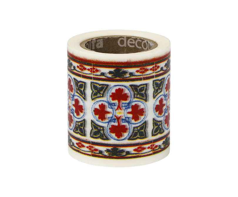 decolfaInterior Masking Tape Tile Red (50mm) Product Information