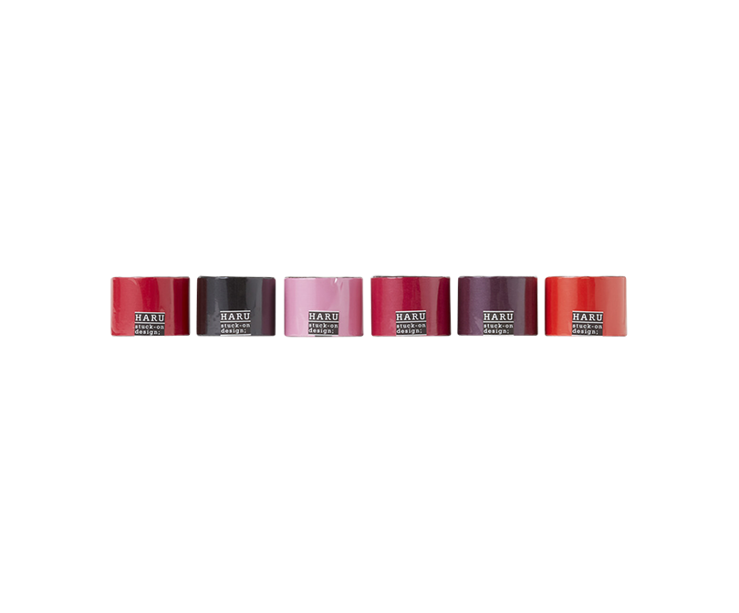 HARU stuck-on design; lip stic washi 50