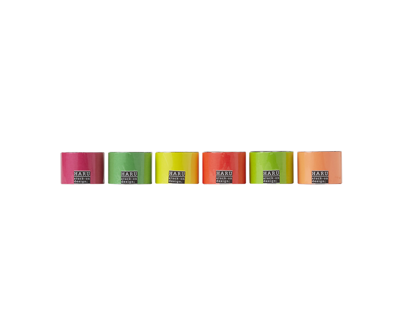 HARU stuck-on design; neon candies washi tape 50