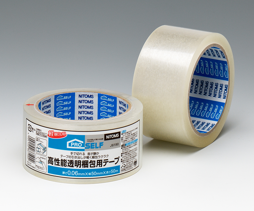 Tearable, Noise-Free, Transparent Adhesive Tape for Packing / Bundling